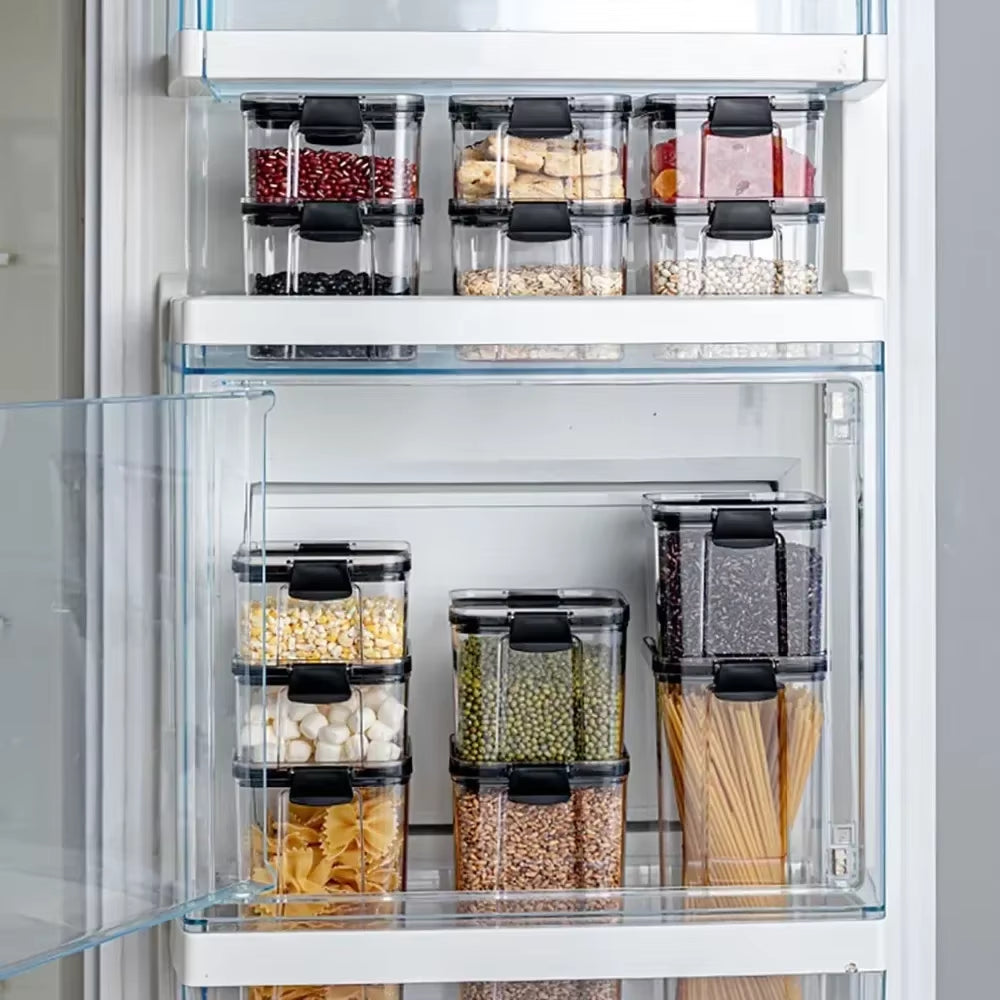 Premium Kitchen Food Storage Containers - Versatile Organization Jars with Lids for Efficient Kitchen Storage