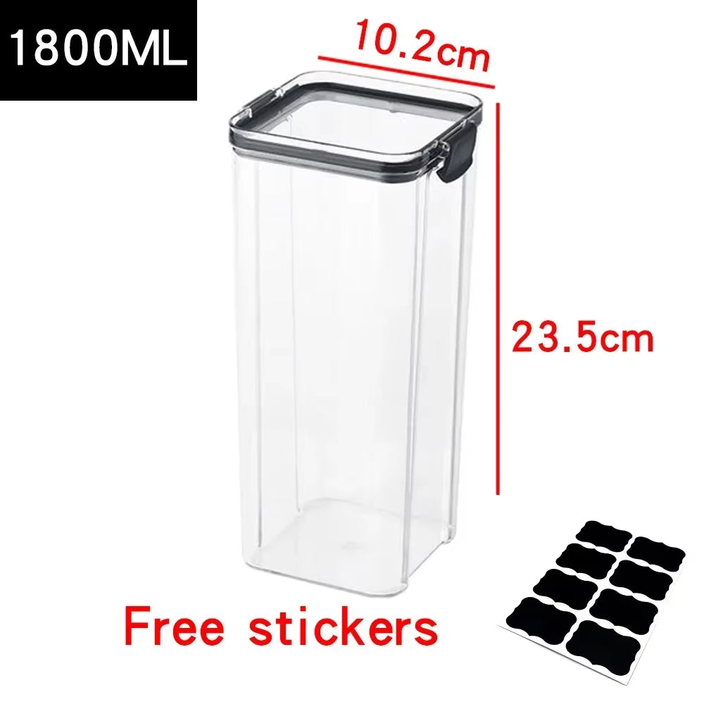 Premium Kitchen Food Storage Containers - Versatile Organization Jars with Lids for Efficient Kitchen Storage