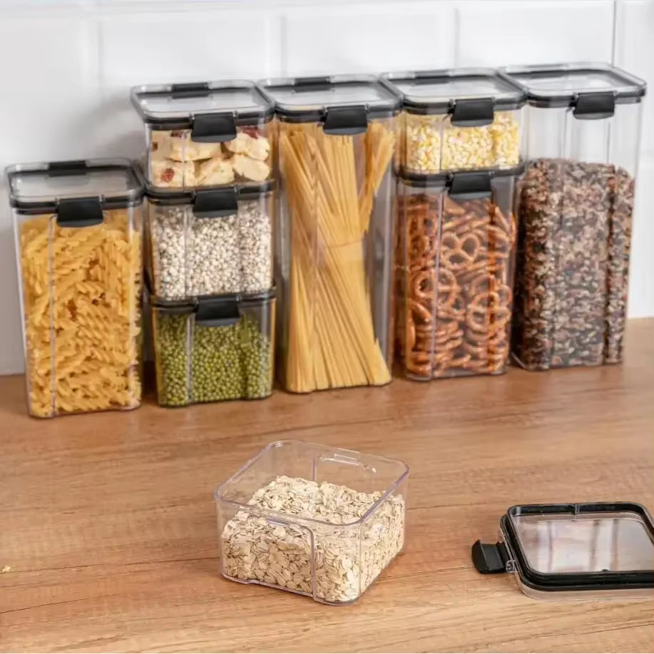 Premium Kitchen Food Storage Containers - Versatile Organization Jars with Lids for Efficient Kitchen Storage