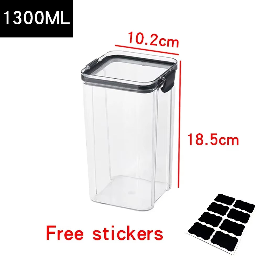 Premium Kitchen Food Storage Containers - Versatile Organization Jars with Lids for Efficient Kitchen Storage